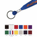 5/8" Cotton Lanyard w/ Key Ring